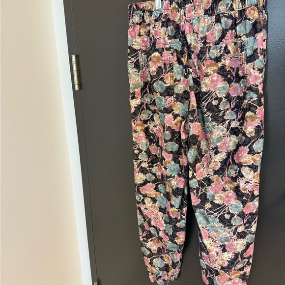 Anthropologie S Floral corduroy “Anisa” joggers. EUC - Picture 7 of 13